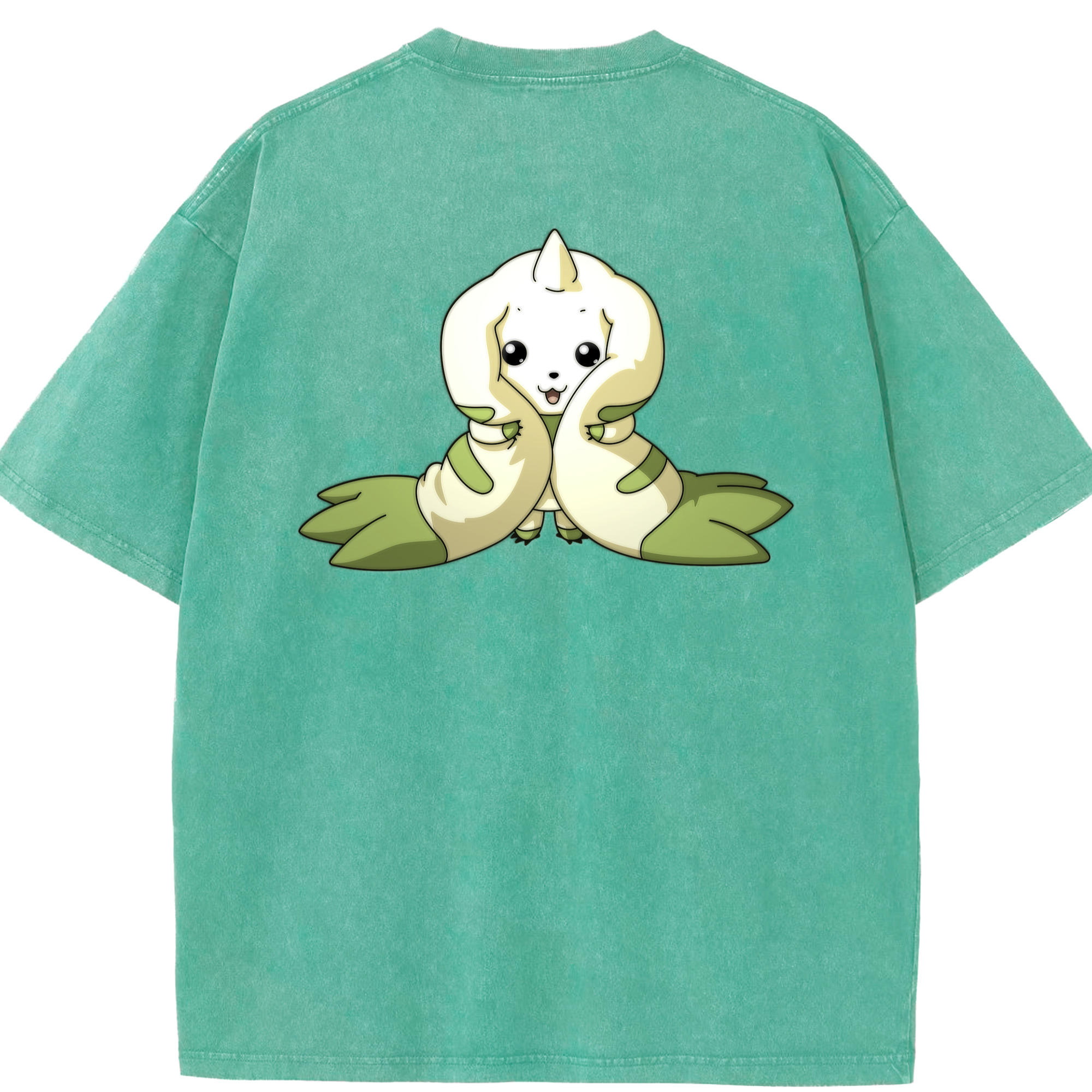 （画像用） Digimon デジタルモンスター/デジモン 綿100% ヴィンテージ風 半袖Tシャツ（背面プリント）